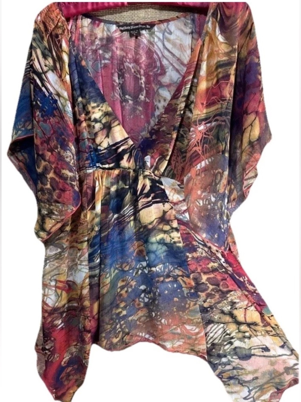 Mushkaby by Sienna Rose Top S Fairycore Sheer Hankie Hem Whimsygoth Vintage Y2K